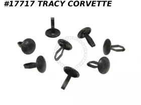 4653672 Gm Original Equipment Reproductions 1956-1967 Corvette Door Weatherstrip Clip Set Push In Steel 8 Pieces