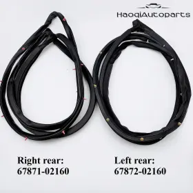 67871-02160 Haoqiautoparts Rear Left&right Door Weatherstrip Rubber Circle For Toyota Corolla 2007-2011