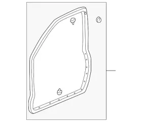72310-s0x-a01 Honda Genuine 1999-2004 Odyssey - Weatherstrip R Front Door 72310-s0x-a01 Honda Genuine 1999-2004 Odyssey - Weatherstrip R Front Door