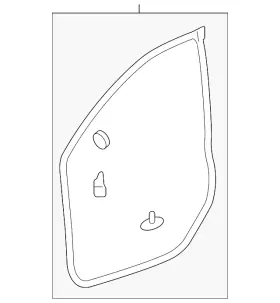 72310-sxs-a02 Honda Genuine Door Weather-strip
