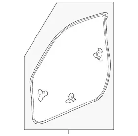 72310-tbg-a01 Honda Genuine Door Seal