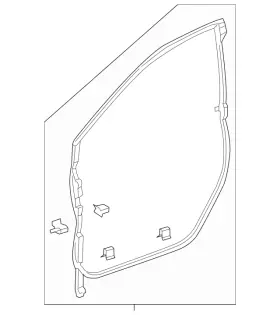 72310-trt-a03 Honda Genuine Door Weather-strip