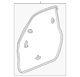 72315-te0-a01zb Honda Genuine Opening Trim 72315-te0-a01zb Honda Genuine Opening Trim