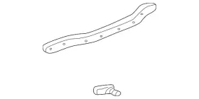 72326-s0x-a01 Honda Genuine Weatherstrip Front Lower 72326-s0x-a01 Honda Genuine Weatherstrip Front Lower