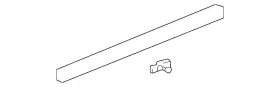 72326-s82-a01 Honda Genuine Weatherstrip Front Lower 72326-s82-a01 Honda Genuine Weatherstrip Front Lower