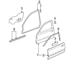 72350-s5p-a01 Honda Genuine Weatherstrip L Front Door #2