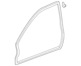 72350-s5p-a01 Honda Genuine Weatherstrip L Front Door