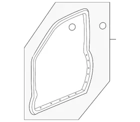 72350-s9v-a01 Honda Genuine Door Weather-strip
