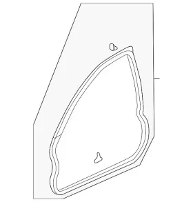 72350-sca-e01 Honda Genuine Weatherstrip L Front Door