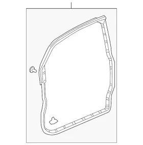 72350-scv-a02 Honda Genuine Door Weather-strip 72350-scv-a02 Honda Genuine Door Weather-strip
