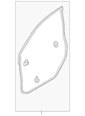 72350-t1w-a11 Honda Genuine Door Seal 72350-t1w-a11 Honda Genuine Door Seal