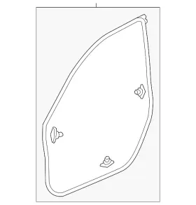72350-t20-a01 Honda Genuine Door Weather-strip