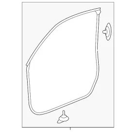 72350-t2f-a01 Honda Genuine Door Weather-strip 72350-t2f-a01 Honda Genuine Door Weather-strip