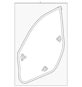 72350-tba-a01 Honda Genuine Weatherstrip L Front Door