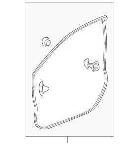 72350-tm8-a01 Honda Genuine 2010-2014 Insight - Weatherstrip L Front Door