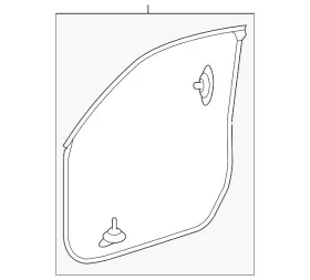 72350-tp6-a01 Honda Genuine Weatherstrip L Front Door