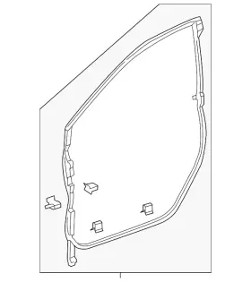 72350-trt-a03 Honda Genuine Door Seal 72350-trt-a03 Honda Genuine Door Seal