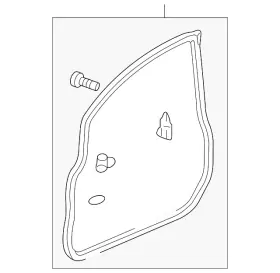 Honda 72355-tk6-a51 Genuine Door Seal