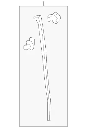 72367-t7w-a01 Honda Genuine Door Seal 72367-t7w-a01 Honda Genuine Door Seal