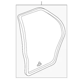 72810-s84-a01 Honda Genuine Weatherstrip R Rear Door