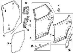 72810-t90-a01 Honda Genuine Door Weather-strip 72810-t90-a01 Honda Genuine Door Weather-strip