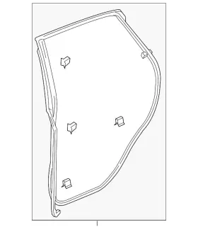 72810-trt-a02 Honda Genuine Door Seal 72810-trt-a02 Honda Genuine Door Seal