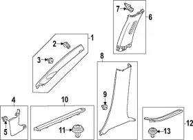 72815-3a0-a01 Honda Genuine Seal Rear