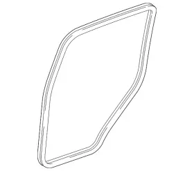 72815-s9v-a02za Honda Genuine Seal R Rear Door Opening G59l Medium Fern
