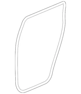 72815-t6z-a01 Honda Genuine Seal Rear Door Opening