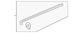 72825-tk8-a01 Honda Genuine Door Seal 72825-tk8-a01 Honda Genuine Door Seal