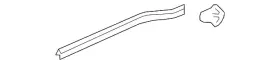 72826-t7w-a01 Honda Genuine Lower Weather-strip