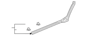 Honda 72826-trt-a01 Genuine Door Seal