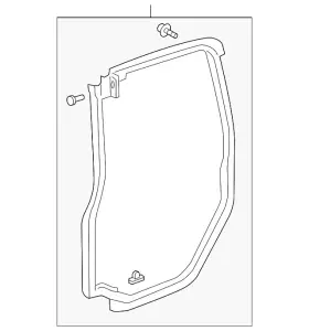 72850-scv-a03 Honda Genuine Door Weather-strip 72850-scv-a03 Honda Genuine Door Weather-strip