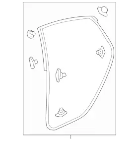 72850-tea-t01 Honda Genuine Door Seal