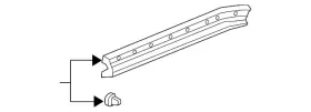 72867-s9v-a01 Honda Genuine Lower Weather-strip