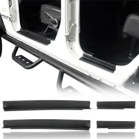 Mmr.20040 Hooke Road Anti-slip Lower Door Sill Entry Safety Guard Kit For Jeep Wrangler Jk 07-18 4dr