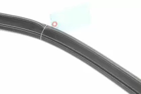 15067530 Hummer H2 Rear Left Driver Side Door Rearward Weatherstrip Seal Oem 2003 - 2009 #2