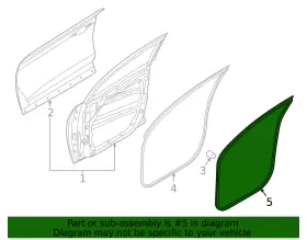82110-cw000 Hyundai Genuine Weather-strip On Body #2