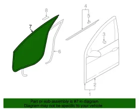 82130-2l200 Hyundai Genuine Door Weather-strip #2