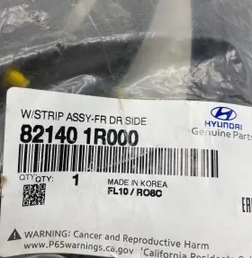 82140-1r000 Hyundai Genuine Parts Door Weather-strip 2012-2017 Accent