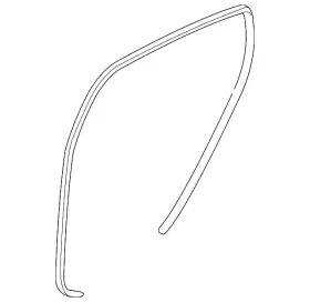Hyundai 83110-1r200-4x Genuine Weather-strip On Body
