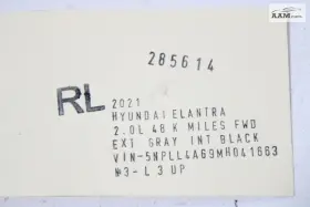 83110-ab000 Hyundai 2021-2023 Elantra Rear Left Side Doorway Weatherstrip Seal Oem #3