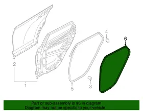 83110-d3000 Hyundai Genuine Door Seal #2