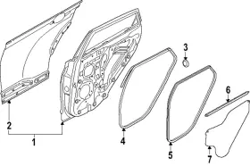 83120-be000 Hyundai Genuine Weather-strip On Body