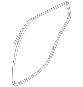 Hyundai 83130-a5000 Genuine Door Weather-strip