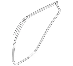 83130-l0000 Hyundai Genuine Door Weather-strip