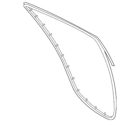 83140-2v000 Hyundai Genuine Door Weather-strip