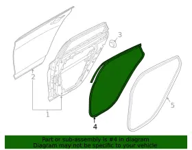 83140-l1000 Hyundai Genuine Door Seal #2