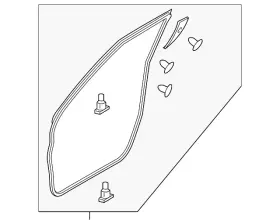 80831-1la0d Infiniti Genuine Door Seal