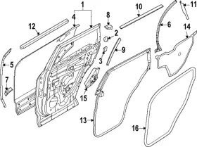 Infiniti 828316sa0b Genuine Surround Weather-strip